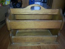 Great Condition Solid Wood Magazine Rack in Oswego, Illinois